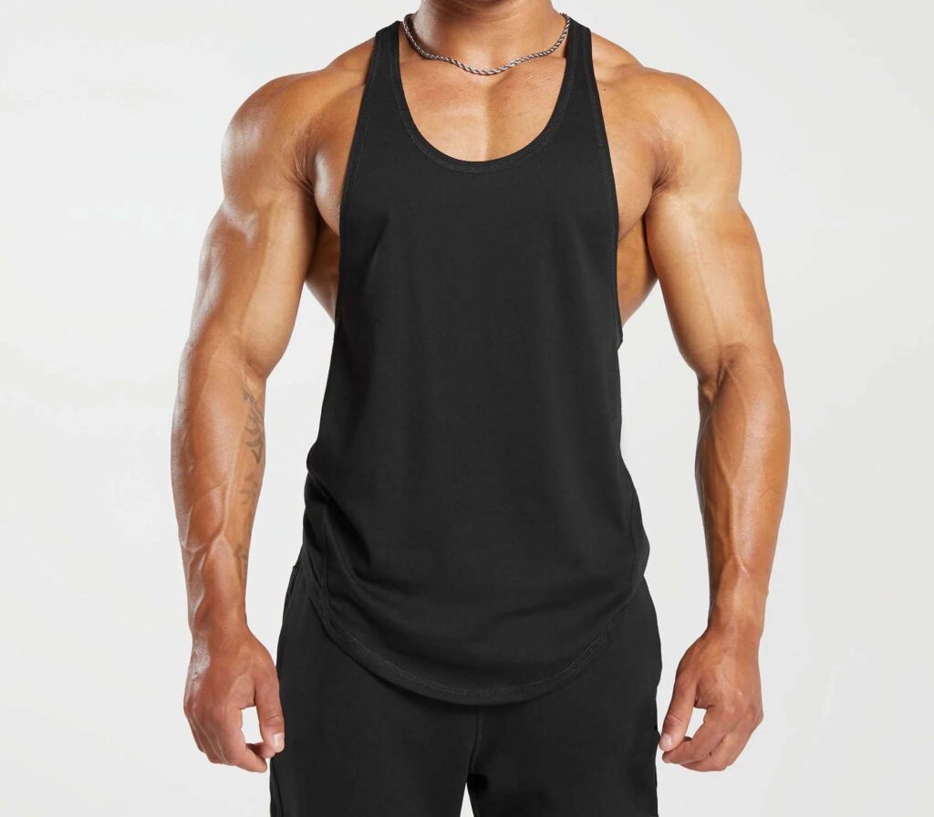 MEN'S STRINGER VEST BLACK