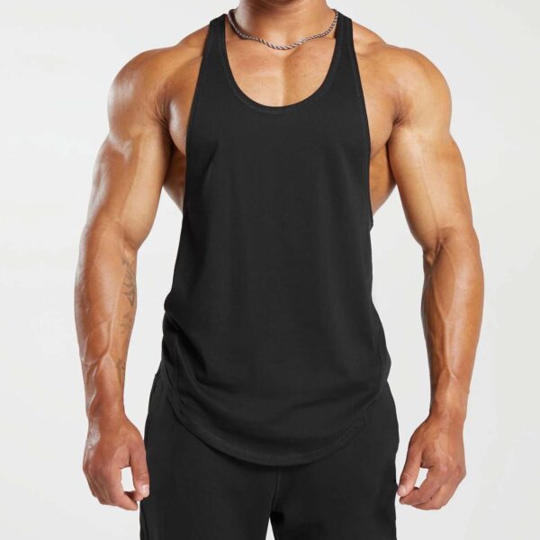 MEN'S STRINGER VEST BLACK