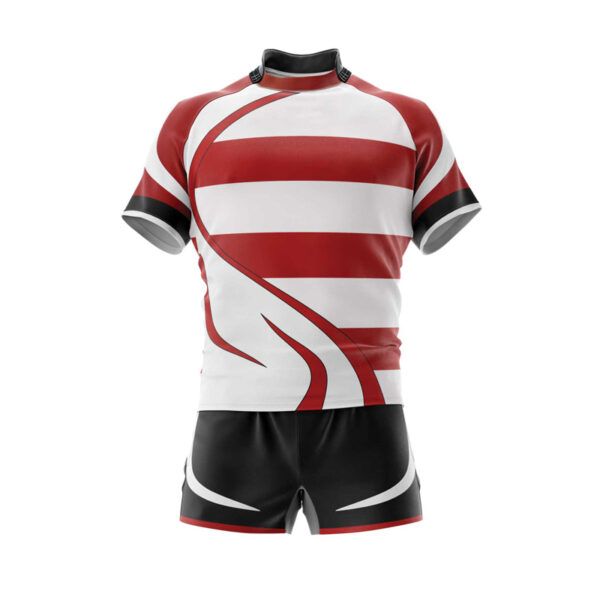 STELLA FIT RUGBY UNIFORM-RED WHITE