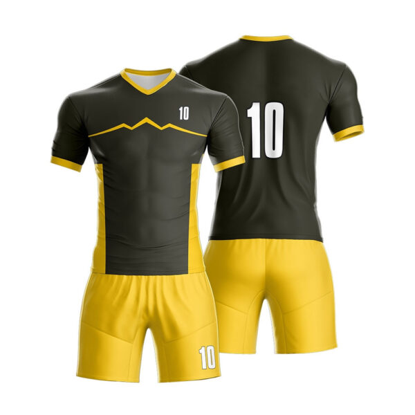 STELLA FIT SOCCER UNIFORM-BLACK YELLOW